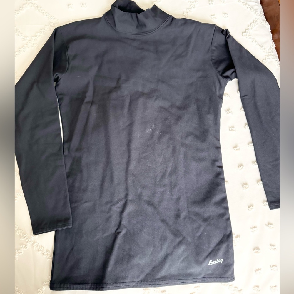 Black Compression Turtleneck